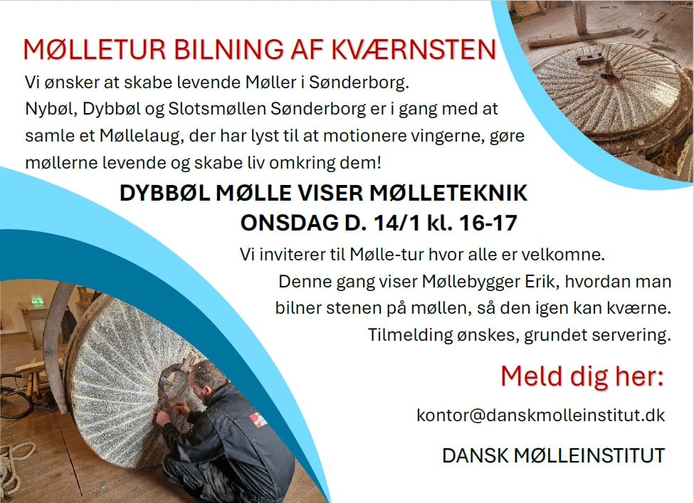 Mølledag Bilning af sten